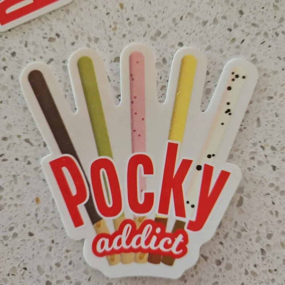 Pocky Vinyl Decal Sticker Bomb Lot 15 Cookie Addict Logo Laptop Stocking Stuffer